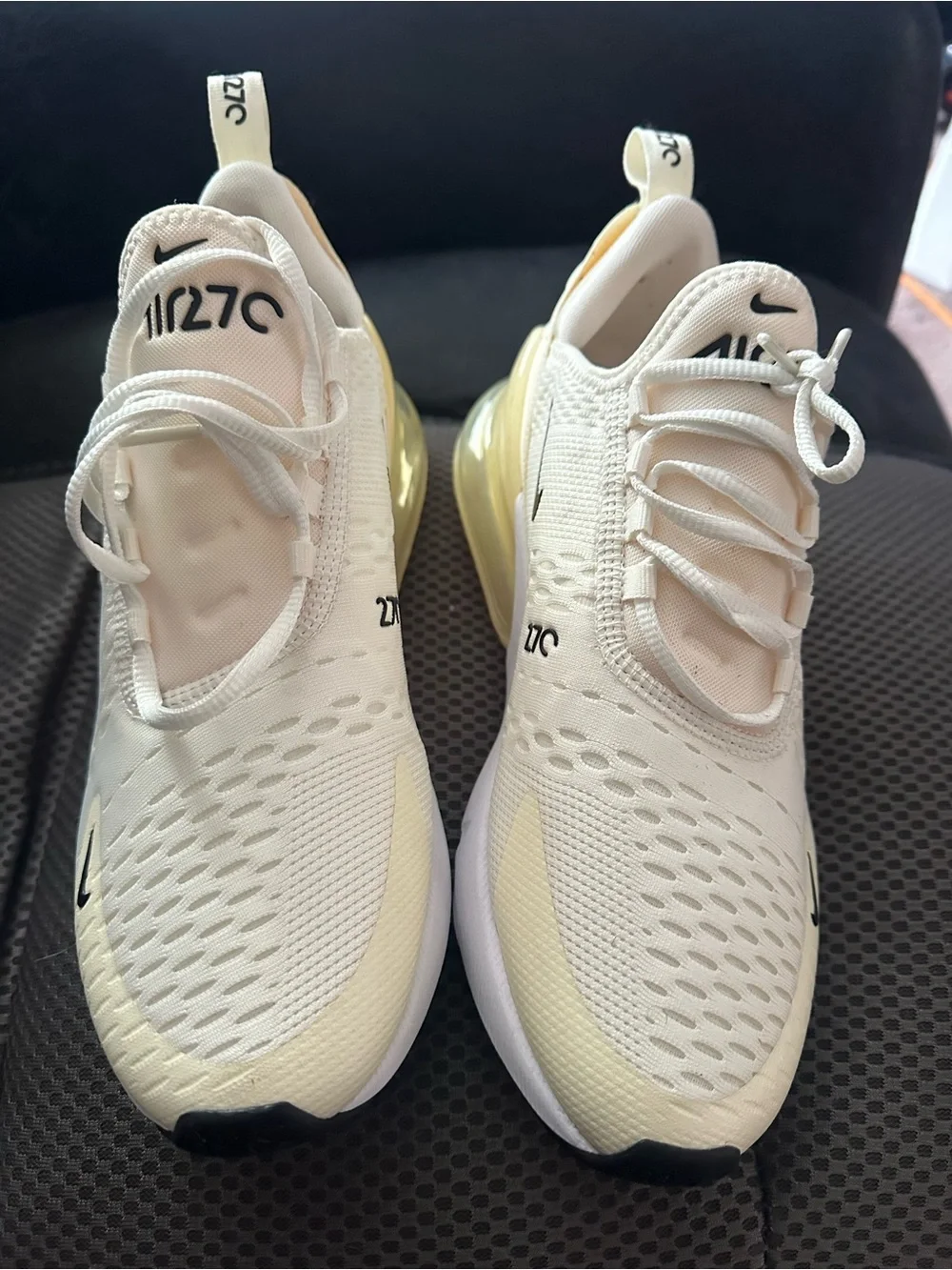 Nike Cream/Yellow Air Max 270 Sneakers